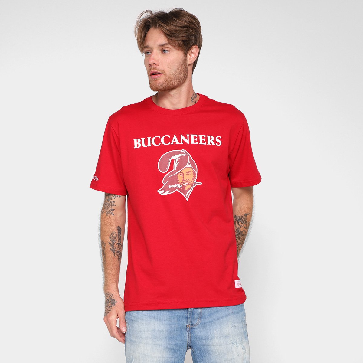 buccaneers throwback moletom com capuz